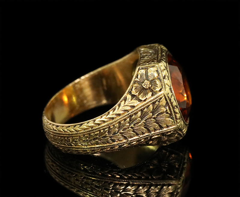 Antique jewelry アンティークジュエリー ゴールド リング 指輪 Antique Gallery Soleil アンティークジュエリー / 6ct マデイラ